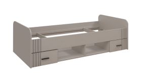 Single bed | cashmere | 2 drawers | 90 x 200 cm | functional and modern design | incl. slatted frame | storage space
