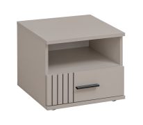 Bedside chest of drawers | cashmere | 1 drawer | bedside cabinet | 45 x 40 x 38 cm | high-quality workmanship | for bedrooms