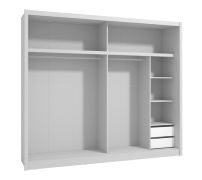 Closet Drawers Set of 2 | White | 38 x 44 x 41.5 cm | Space-Saving Storage
