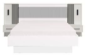 Set of 2 Indika 06 Bedside Cabinets | White, White Matt, Black | One Drawer | 115.5 x 93.5 x 35 cm | ABS
