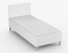 Children's Bed / Youth Bed White | Taygetos 05 | 90 x 200 cm | Slatted Frame Included | Scratch & Moisture Resistant