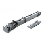Grey Closet Door Stopper | Door Brake for Sliding Wardrobes | 0.9 x 1.74 x 19.2 cm | Simple Single-Color Design