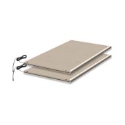 Set of 2 LED Fitted Shelves for Closets Neiafu | Textile Decor Finish | Integrated 4W Lighting | 50 x 88 x 2 cm