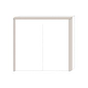 Frame for Sliding Door Wardrobe Neiafu 93 and 94 | Cashmere Color | Modern Wood-Based Design