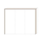Frame for Sliding Door Wardrobe Neiafu 95 and 96 | Cashmere Finish | Modern Organization