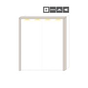 LED Frame for Sliding-Door Wardrobe Neiafu 91 & 92 | Modern Cashmere Finish | Elegant Accent Lighting