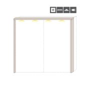 LED Frame for Sliding-Door Wardrobe Neiafu 93 & 94 | Cashmere Finish | Modern Accent Lighting