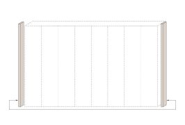 Side LED Frame for Hinged Door Wardrobe Neiafu & Extension Modules | Cashmere | Height: 226 cm