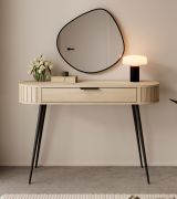 Dressing table | 1 drawer | color: oak Cremona | push-to-open function | 120 x 40 x 80 cm | rounded sides | ABS edges | for bedrooms