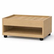 Polan 2 Coffee Table | Color: Sonoma Oak | Sturdy & easy to care for | 60 x 42 x 20 cm | Large additional shelf | Living room table