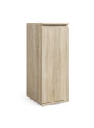 Small Chest of Drawers Zapopan 04 | Sonoma Oak | 88 x 30 x 40 cm | Variable Door Hinge | Three Compartments