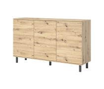 Chest of Drawers with Six Compartments | Three Doors | Artisan Oak | 98 x 150 x 40 cm | High-Quality Workmanship
