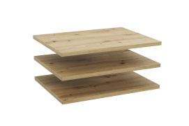 Set of 3 Shelves for Closet Zapopan 35 & 42 | Artisan Oak | 41.8 x 37.8 cm | Space-Saving Storage
