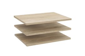 Set of 3 Shelves for Closet Zapopan 38 / 41 / 45 / 48 | Sonoma Oak Finish | Modern Wood-Based Design