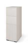 Chest of drawers | cashmere | slatted design | push-to-open function | 1 revolving door | 2 compartments | 2 drawers | 30 x 40 x 83.5 cm | for entrance hall or living room