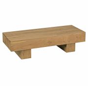 Solid Acacia Wood Living Room Table | Unique Natural Grain | 30 x 45 x 120 cm | Handcrafted Design