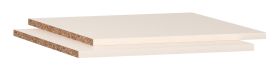 Beige Wooden Shelves for Four-Door Closet | Set of 2 | 45 x 47 cm | Premium Wood-Based Material