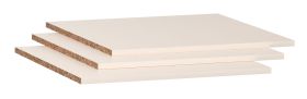 Wooden Shelf Set for Single-Door Closet | Set of 3 | Beige | 54 x 54 cm