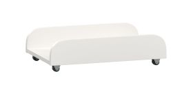 PC Stand on Wheels Aenna | Rollable Computer Holder | White | 13 x 50 x 30 cm