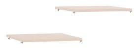 Beige Shelf Set for Four-Door Closet | Set of 2 | 44 x 51 cm | Modern Wood-Based Design