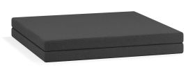 Foldable Mattress 90 x 180 cm | Dark Grey | Comfortable Upholstery | Dirt-Repellent Fabric