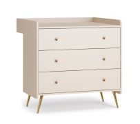 Baby Changing Unit for Knut 01 Chest of Drawers | Beige | 90 x 26.5 x 15 cm | Nursery Organizer