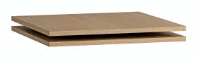 Wooden shelves for closets in the Olimar series | set of 2 | color: oak | 36 x 48 x 3.5 cm