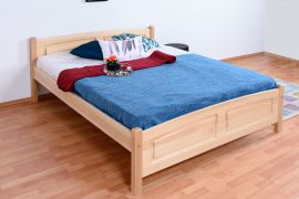 Single bed / guest bed solid beech wood natural 117, incl. slatted frame - 140 x 200 cm