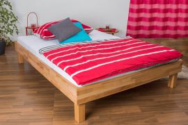 Futon bed / solid wood bed Wooden Nature 04 oiled beech heartwood - lying surface 140 x 200 cm (W x L) 