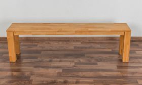 Wooden Nature 132 solid beech heartwood bench - 160 x 33 cm (L x W)