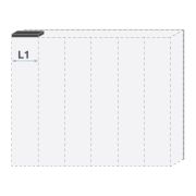 Upper Frame for Hinged Door Wardrobe | Fits Siumu Series & Add-On Modules | Beige | 47 cm Wide