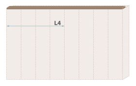 Top Frame for Hinged Door Wardrobe Gataivai | Walnut Finish | 182 cm Width | Premium Add-On