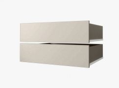 2 cabinet drawers, color: cashmere