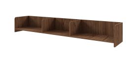 Wall shelf | color: Alba walnut | 183 x 27 x 27 cm | simple design | high-quality workmanship | for living room