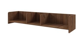 Wall shelf | color: Alba walnut | 143 x 27 x 27 cm | simple design | for living room | high-quality workmanship