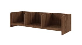 Wall shelf | color: Alba walnut | 103 x 27 x 27 cm | simple design | high-quality workmanship | for living room