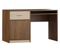 Desk Pasuruan 19 | Walnut / Maple | 76 x 124 x 60 cm | Modern Design | Practical Storage