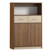Chest of Drawers Pasuruan 05 | Walnut / Maple | 130 x 85 x 37 cm | Modern Storage Dresser