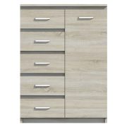 Chest of Drawers Pamulang 05 | Sonoma Oak | 112 x 82 x 40 cm | Modern Storage Solution