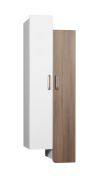 Bulolo 10 Wall Cabinet | White / Walnut | 110 x 50 x 30 cm | Modern Storage Solution