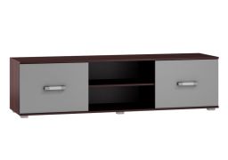 TV Base Cabinet Tabubil 10 | Wenge / Grey | 48 x 180 x 48 cm | Modern Storage & Display