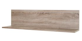 Hanging Wall Shelf Kikori 02 | Sonoma Oak Finish | 28 x 120 x 20 cm | Modern Floating Rack