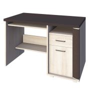 Aitape 49 Desk | Dark Sonoma Oak / Light Sonoma Oak | 76 x 120 x 60 cm | Space-Efficient Storage