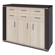 Chest of Drawers Aitape 42 | Dark & Light Sonoma Oak | 105 x 130 x 40 cm | Modern Storage Cabinet