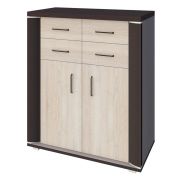 Chest of Drawers Aitape 47 | Dark Sonoma Oak & Light Sonoma Oak | 105 x 90 x 40 cm | Modern Storage