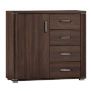 Chest of Drawers Aitape 16 | Dark Sonoma Oak Finish | 92 x 100 x 40 cm | Modern Storage Solution