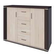 Chest of Drawers Aitape 45 | Dark Sonoma Oak & Light Sonoma Oak | 105 x 135 x 40 cm | Modern Storage Cabinet