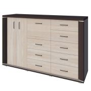Chest of Drawers Aitape 48 | Dark & Light Sonoma Oak | 105 x 170 x 40 cm | Modern Storage