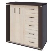 Chest of Drawers Aitape 40 | Dark & Light Sonoma Oak | 105 x 100 x 40 cm | Modern Storage