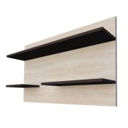 Wall Shelf Aitape 02 | Suspended Rack | Dark & Light Sonoma Oak | 70 x 125 x 22 cm